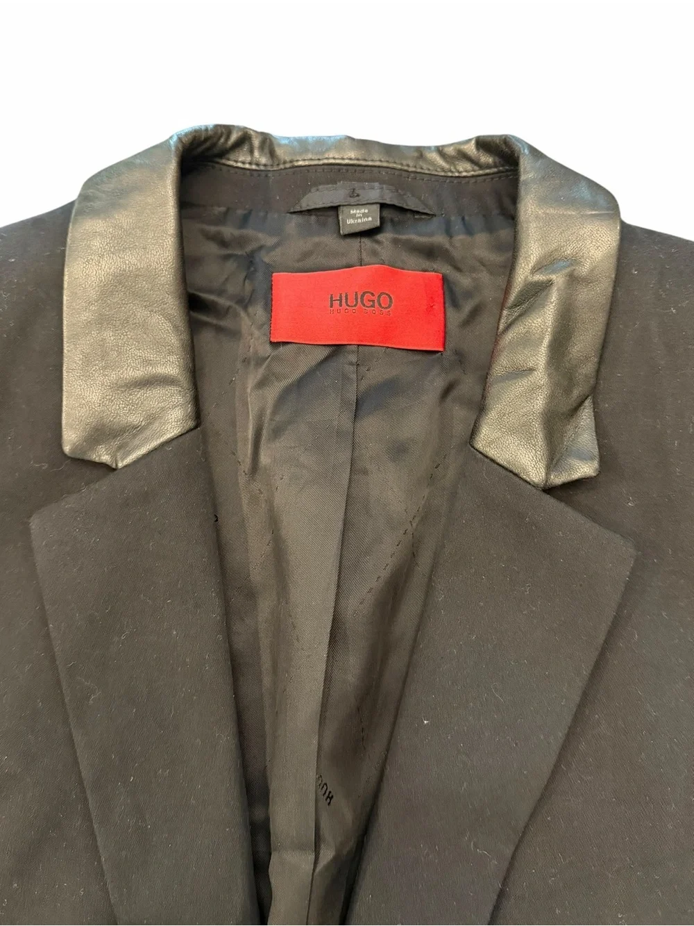 Hugo Hugo Boss Red Label Men's Black Two Button Slim Fit Sport Coat Blazer 40R